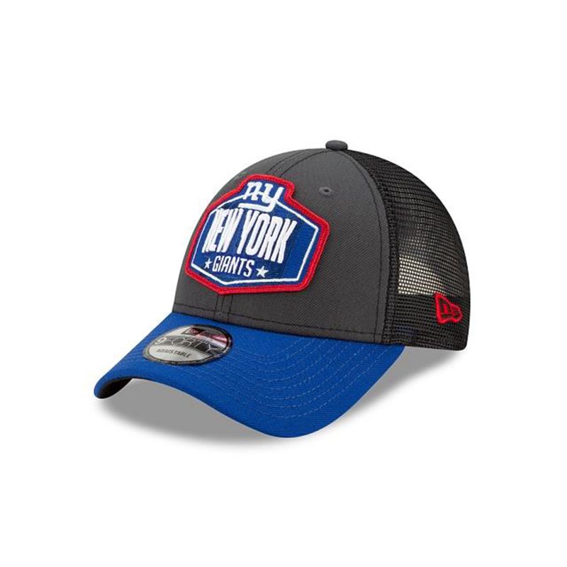 NFL New York Giants Draft 9Forty Adjustable (BRJ7540) - Grey New Era Caps